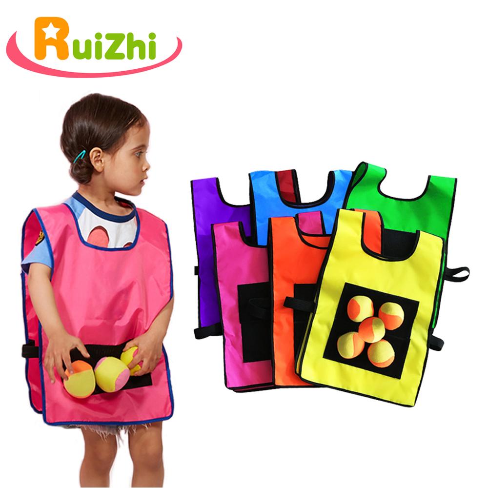 Ruizhi Children Throwing Game Vest Kindergarten Sticky Ball Vest Parent-Child Interaction Outdoor Game Sense Training RZ1003