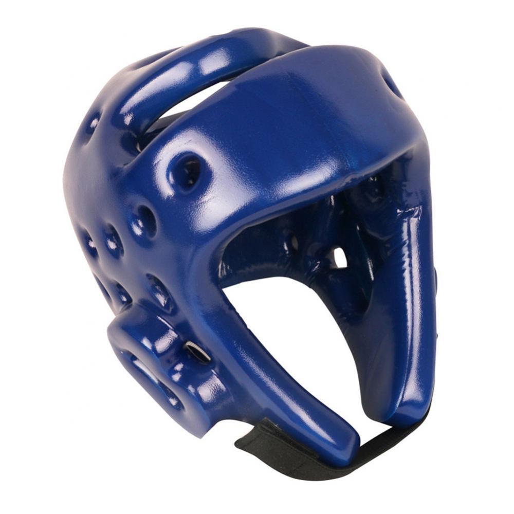 Blauw Rood Zwart Mma Helm Volwassen Mannelijke Vrouwelijke Vechten Muay Thai Kick Boxing Training Helm Hoofddeksel Sanda Protector Guard: Blauw / L