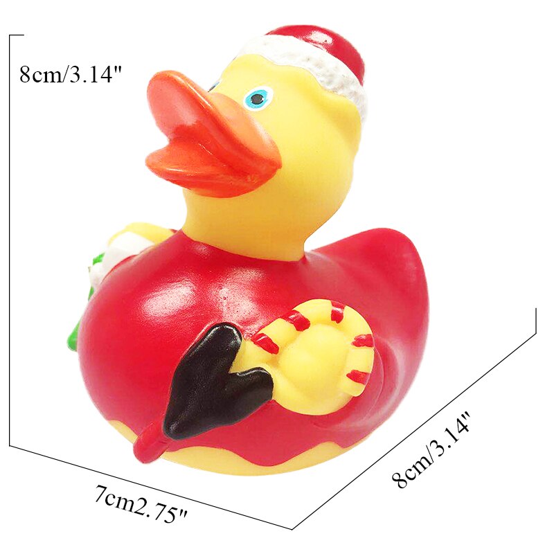 ESALINK 7-10Cm Rubber Duck Skater Boy Duck Baby Bath Toys Duck Children Toy Duck Baby Toys Bath Toys For Kids: YN005-1pcs