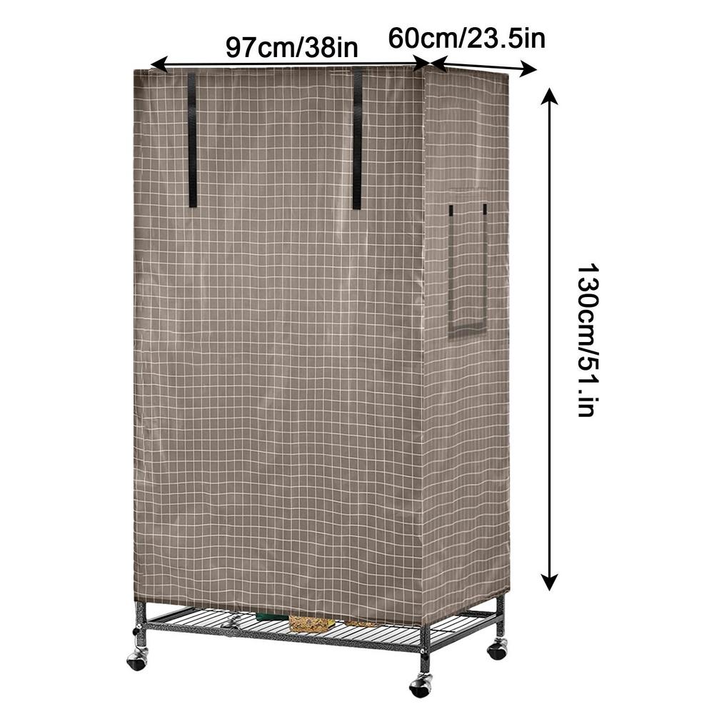 Grote Universele Vogelkooi Cover 51X38X23.5 Inch Huisdier Verwijderbare Duurzame Vogelkooi Cover Protector Huisdier Huis bescherming: Rood