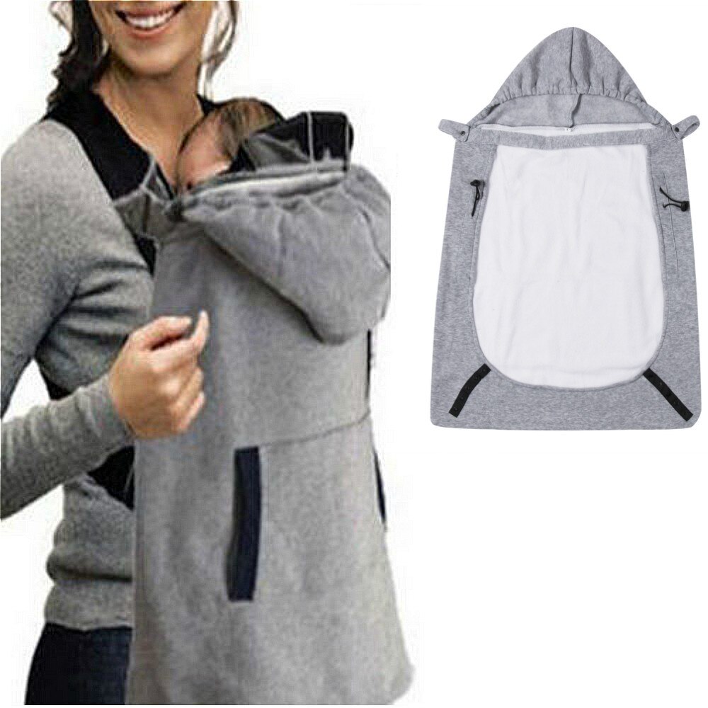 Vinter varme babybærere kappe kappe rygsække vindtæt betræk udendørs nødvendige babyholdere til mænd kvinder