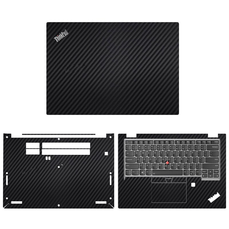Laptop Stickers Notebook Skin for Lenovo Thinkpad L13 Gen2 Solid Laptop Decals for Lenovo Thinkpad L14 Gen1/L15 Gen1: L15 Gen 1 / black fiber