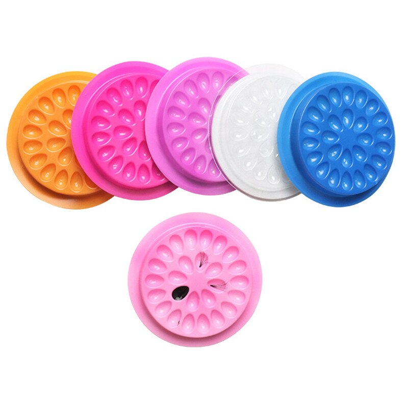 10 stücke Kleber Dichtung Pad Für Wimpern Verlängerung Transparent Kleber Halter Wimpern Kleber Kunststoff Kleber Palette Paste Eeyelash Werkzeuge