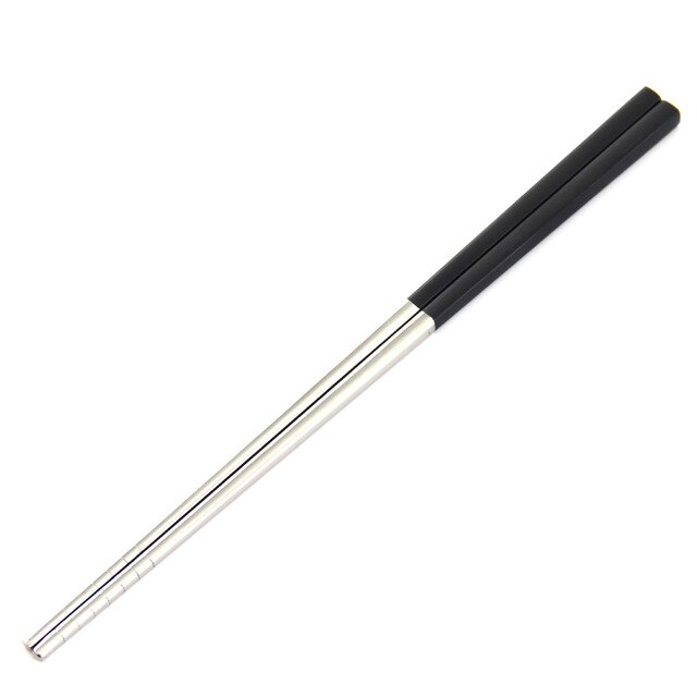 Luxury 304 Stainless Steel Square Metal Chopsticks Household Gold-Plated Chopsticks Japanese-style 1 Pair Of Japanese Chopsticks: 8