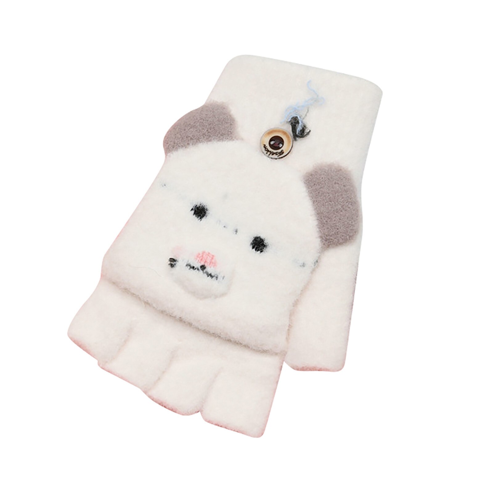 Neueste Karikatur Baby Fäustlinge Winter Warme Gestrickte Handschuhe freundlicher Jungen Mädchen Halbe Finger Handschuhe Handschuhe Für freundlicher перчатки