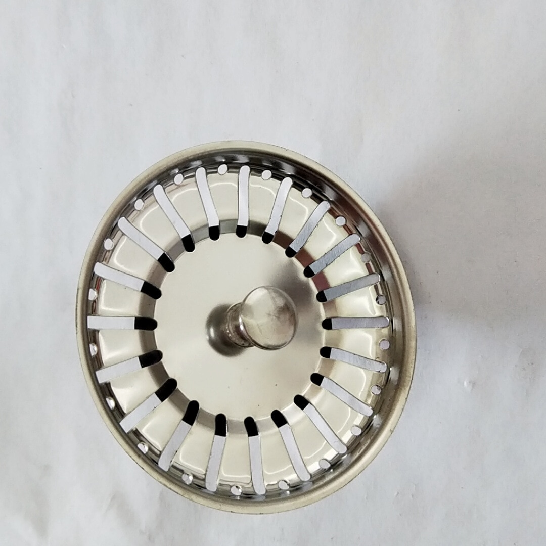 84MM Badkamer Gootsteenzeefje 304 Roestvrij Staal Water Stopper Sink Sink Water Filter Plug Aanrecht Accessoires