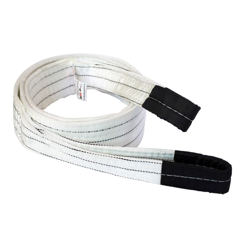 1m/2m/3m Lifting Straps Red+White Polypropylene Lifting Slings Crane Slings Industrial Flat Slings Tow Strap
