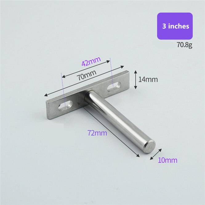 High support Heavy Tool 3/4/5 inch Concealed Floating Wall Shelf Support Metal Brackets Home improvement supplies