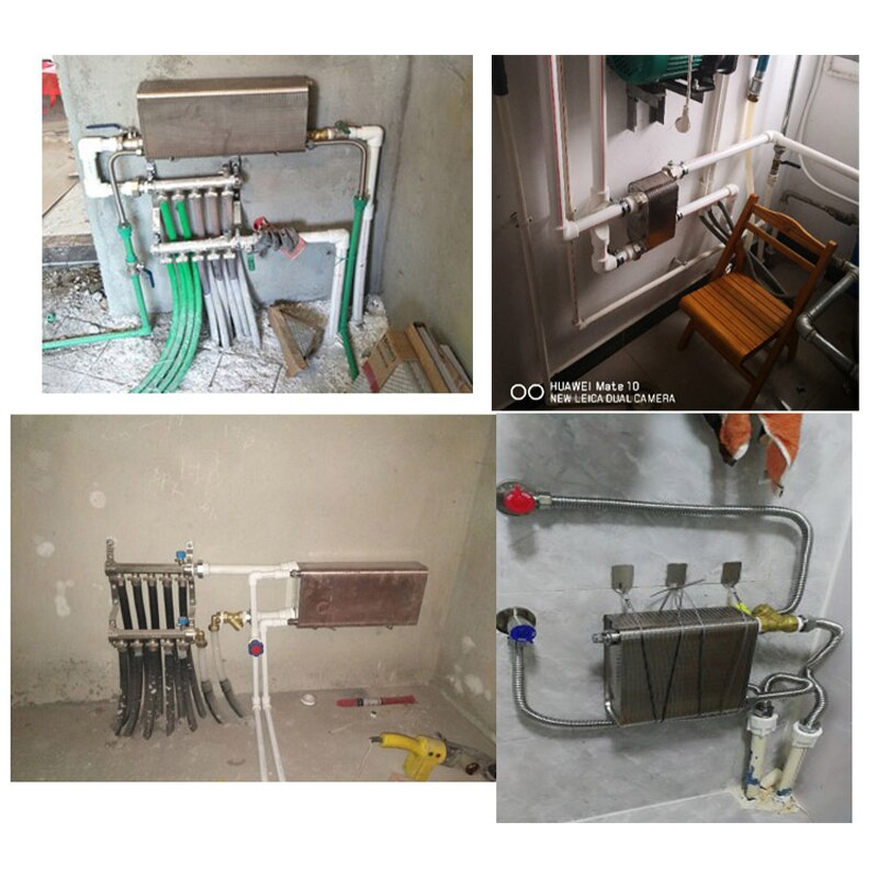 24 Plates stainless steel heat exchanger Brazed plate type water heater SUS304