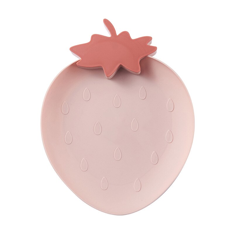 Creatieve Kerstboom Vorm Snoep Snacks Noten Zaden Droge Vruchten Plastic Platen Gerechten Kom Ontbijt Lade Thuis Keuken Benodigdheden: strawberry pink
