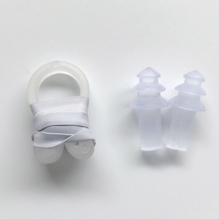 Svømning produkt taske blød vandtæt silica gel øreprop næseskinne dykning svømme apparat sæt næse klip til svømning earplu