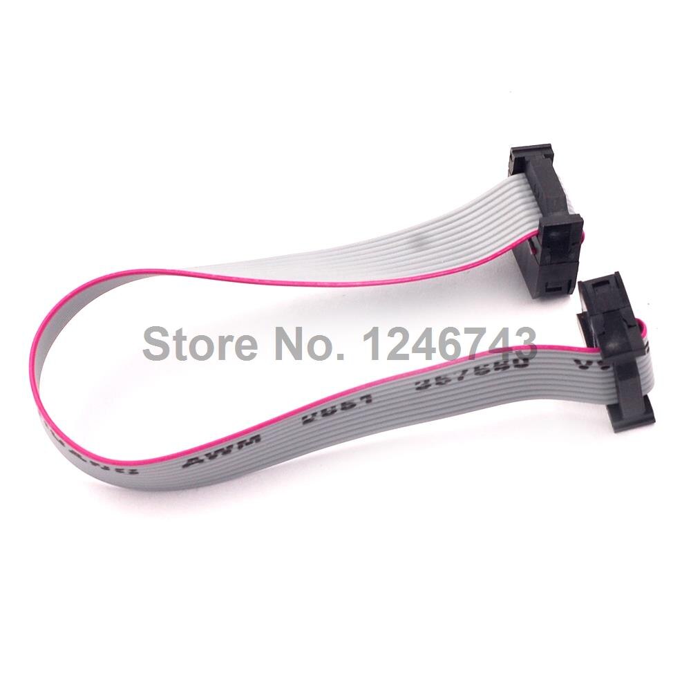 10 Uds. De Cable plano cinta IDC de 10 pines (2x5), Cable para ISP JTAG 2,54mm, espaciado, 20CM