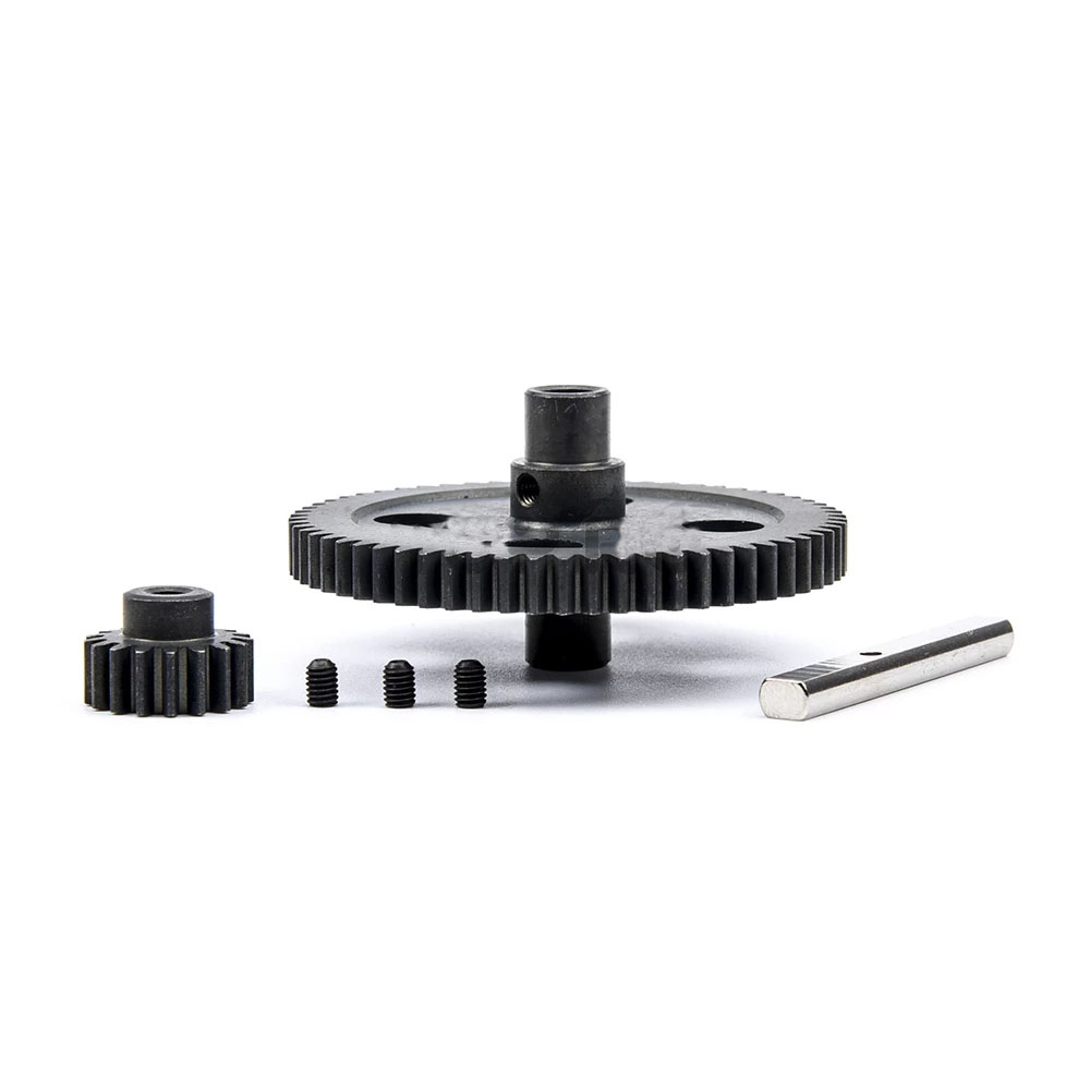 De Metal de acero estimular Diferencia de 62T Reducción y 17T Motor engranaje de piñón 0015 de 0088 para WLtoys 12428 de 12423,