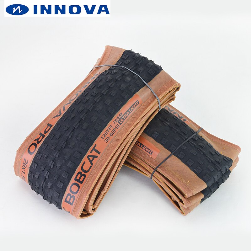 INNOVA X BOBCAT Mountain MTB Bike 26*1.95 27.5*1.95 29x1.95 Bike Tires 120 tpi Folded Very light Skinwall 1pcs Cycling Tires