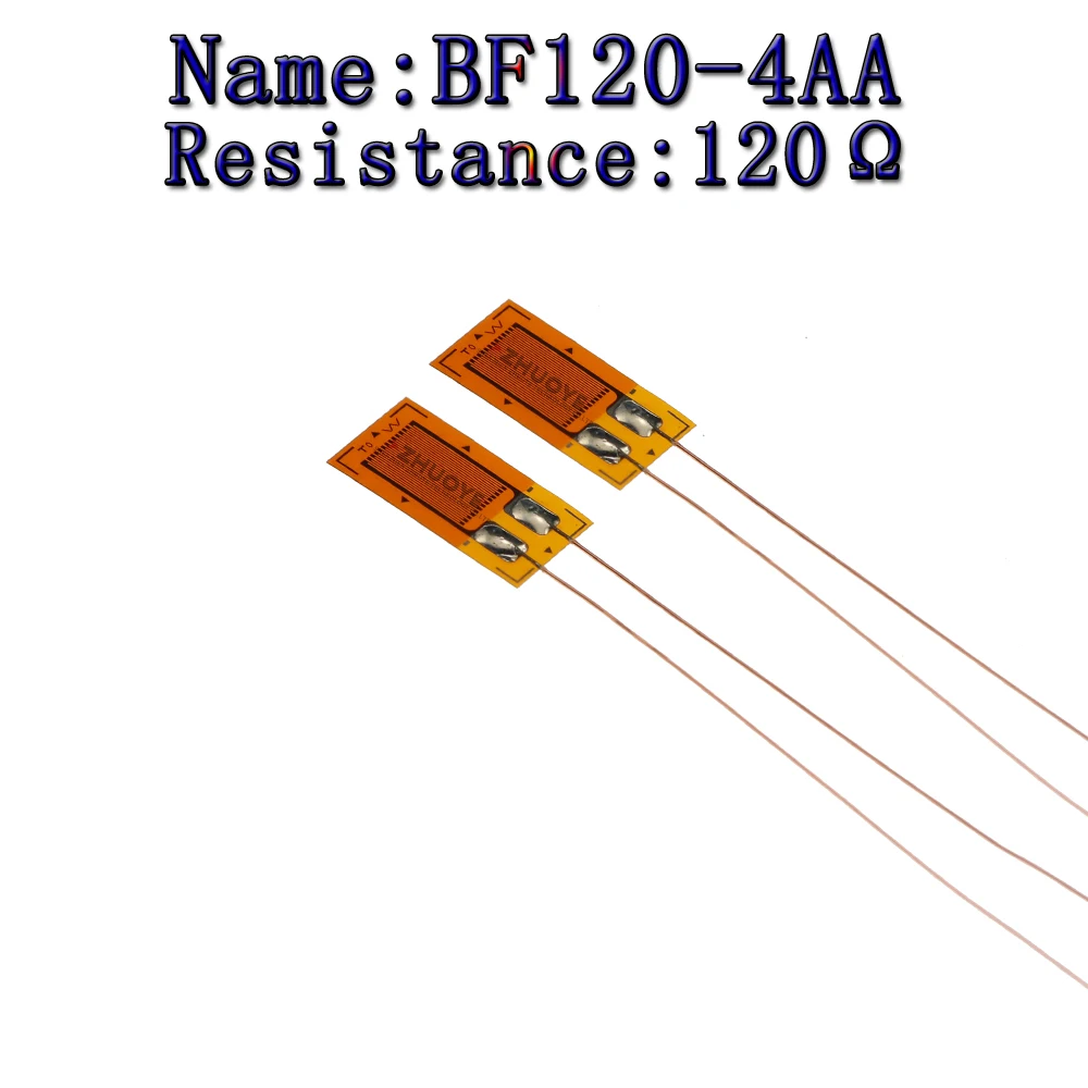 10pcs STRAIN GAUGES Precision resistive strain gauge BHFBF120-1AA 3 4 5 6 7 8 9 10 AA 120 ohm weighing Pressure Sensor: Blue