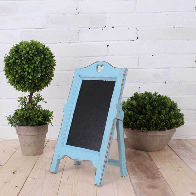 Wooden Blackboard Desktop Memo Message Letter Chalk Board With Easel Office Classroom Restaurant Store Supplier