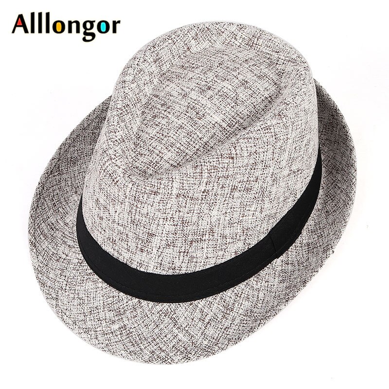 Sombrero Fedora de manga corta para hombre y mujer, gorra de Jazz negra, estilo británico, chapeu, Panamá, otoño