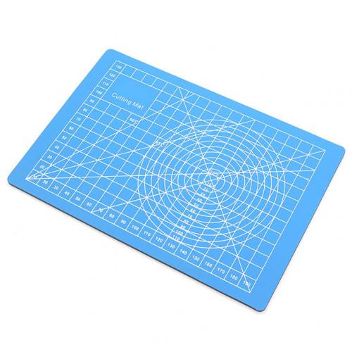 A5 Grid Lijnen Pvc Dubbelzijdig Self Healing Snijmat Patchwork Diy Craft Tool: Blue