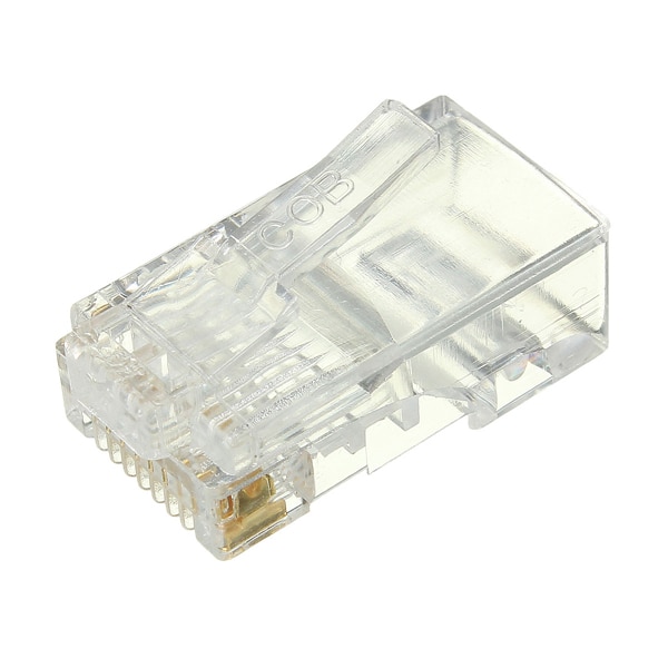 50 pièces RJ45 RJ-45 CAT6 câble modulaire prise de tête Ethernet connecteur de réseau plaqué or fils plaqués or Signal plus élevé