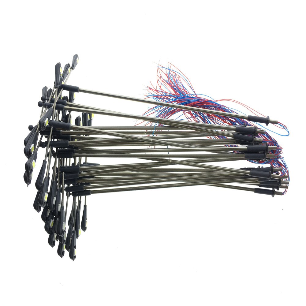 20Pcs 1:75-200 Schaal Modelspoor Trein Lamp Post Straatverlichting Led 3V Miniatuur Modellen Gebouw Landschap