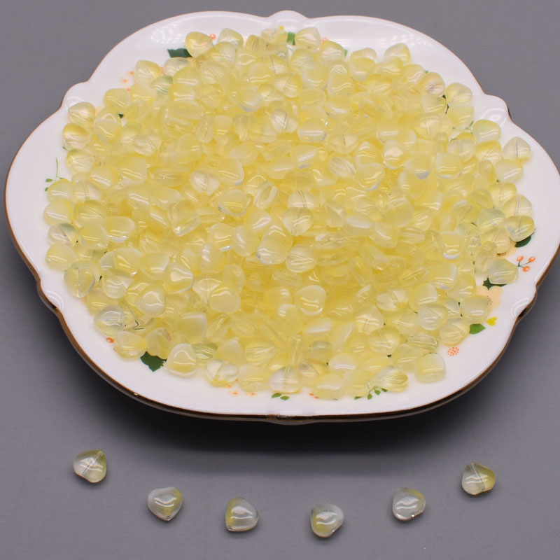 8mm 30/60 kristallen glazen kralen in de vorm van een hartje voor het maken van sieraden, doe-het-zelf kettingen, handgemaakte knutselwerkjes, tsjechische glazen losse tussenkralen: Lichtgroen / Ander