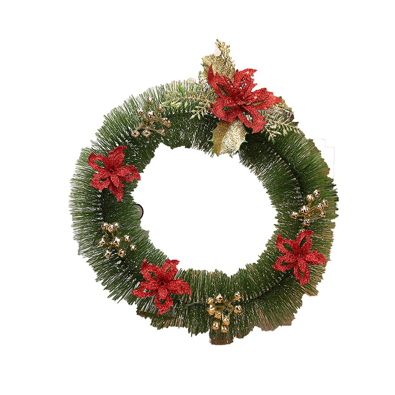 Smuk hængende julekrans krans shopping mall juletræ dør dekoration advent krans guirnalda navidad: -en