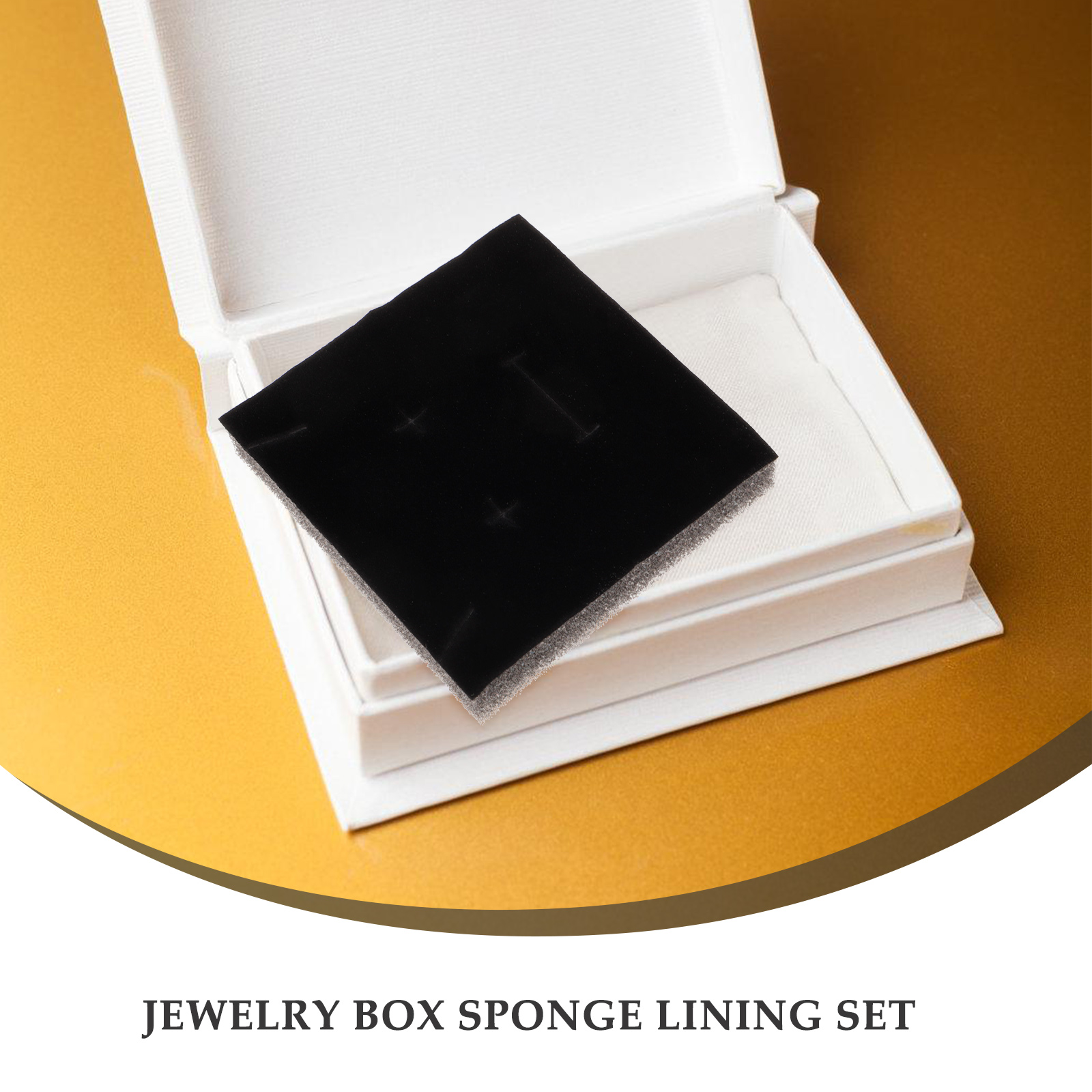 Twenty Pieces Sponge Lining Jewelry Box Inserts ganizer For Packaging Display Case Holder Ring Boxes Insert Practical Use