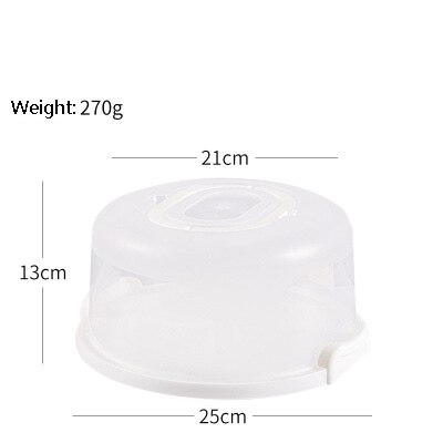 Przezroczyste przenośne pudełko ciasto plastikowe opakowanie na ciasto weselne przezroczyste pudełka muffinka Dom uchwyt sprawy świeżo utrzymujące schowek: Srebrny