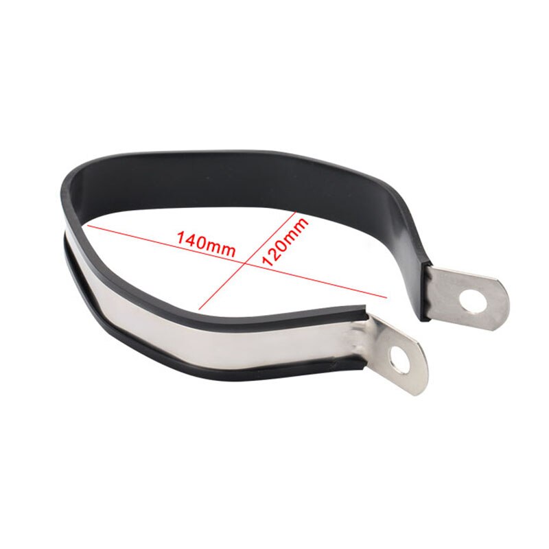90/95/100/120 mm Stainless Steel Motorcycle Exhaust clamp muffler Supporting Bracket Mount Clamp Strap Hexagonal and Round: D