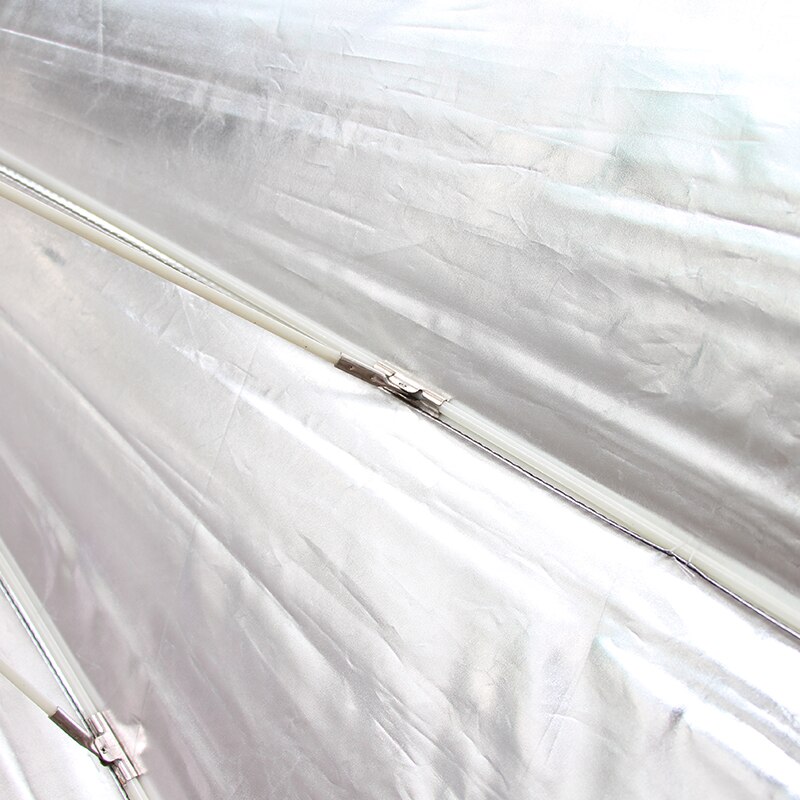 60 inch 152.4cm Black silver Reflective Umbrella Studio Lighting Light Umbrella with Large Diffuser Cover