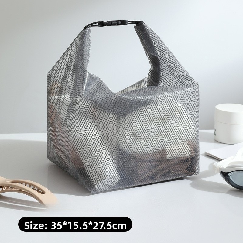 Bærbar vanntett reiseveske gjennomsiktig toalettveske med stor kapasitet sminkeorganisator bade- og toalettveske for kvinner: Grønn