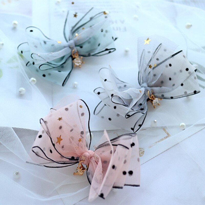 chapeaux enfant princesse pinces à cheveux bandeaux accessoires de cheveux dentelle strass Bow hairgrip épingle à cheveux pour bébé mignon