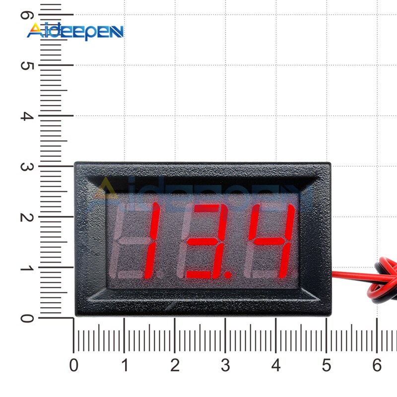 0.56 Inch 2 Draad Mini Digitale Voltmeter Ac 70-500V Led Digitale Voltage Meter Dc 4.5 V- 30V Dc 5 V-120 V Volt Instrument Tool Voor Auto