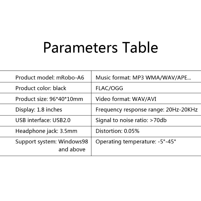 Portable Touch Screen Speaker FM Radio Earphone Portable MP3 Mini Music Player 20CB