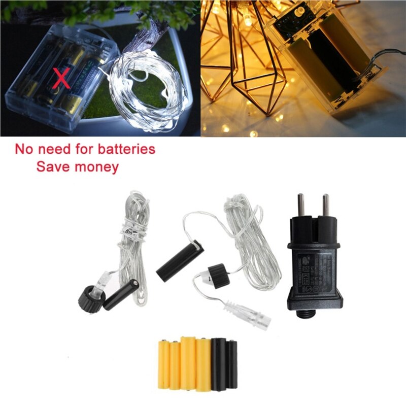 EU Plug AA AAA Battery Eliminator Power Supply Adapter Replace 2 3 AA AAA 1.5V Battery for LED Lamp Toys Radio and More