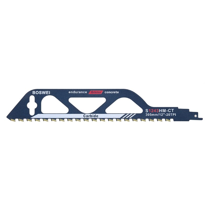 S1243HM Demolition Masonry Reciprocating Saw Blade for Cutting Brick Stone with Cemented Carbide Teeth Blades