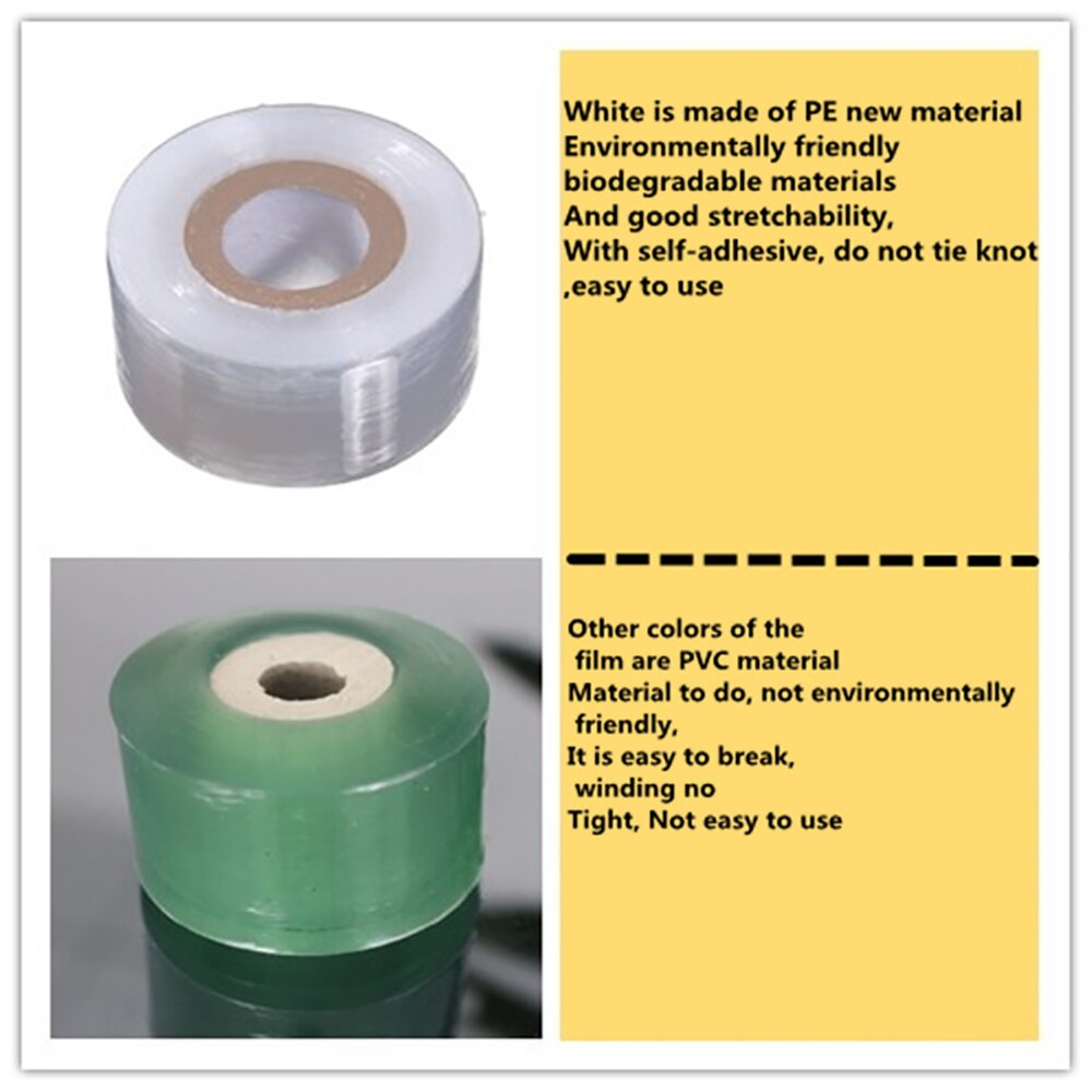 Tuingereedschap Fruit Boom Snoeischaar Engraft Tak Tuinieren Binden Riem Pvc Tie Milieuvriendelijke Biodegradab Enten Tape Drtools