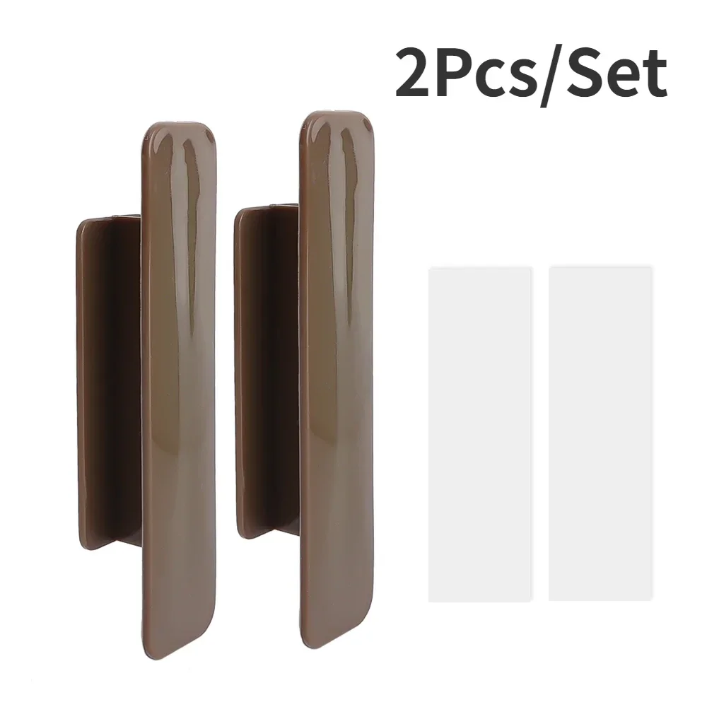 10/2PCS Cabinet Drawer Handle Self-adhesive Door Wardrobe Handle Kitchen Cabinet Window Glass Door Knobs Furniture Hardware Pull: 15mm / Yellow