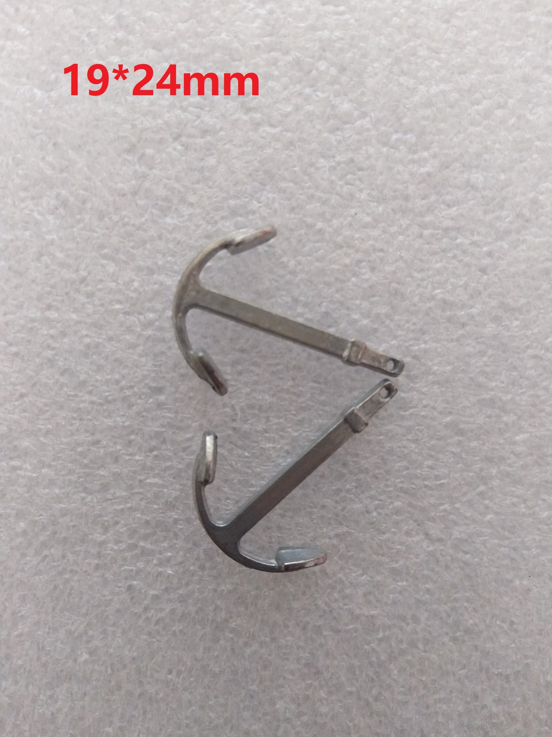 Wooden Ship model accessories Small alloy Anchor boat decorations 2pcs/bag: 19x24mm