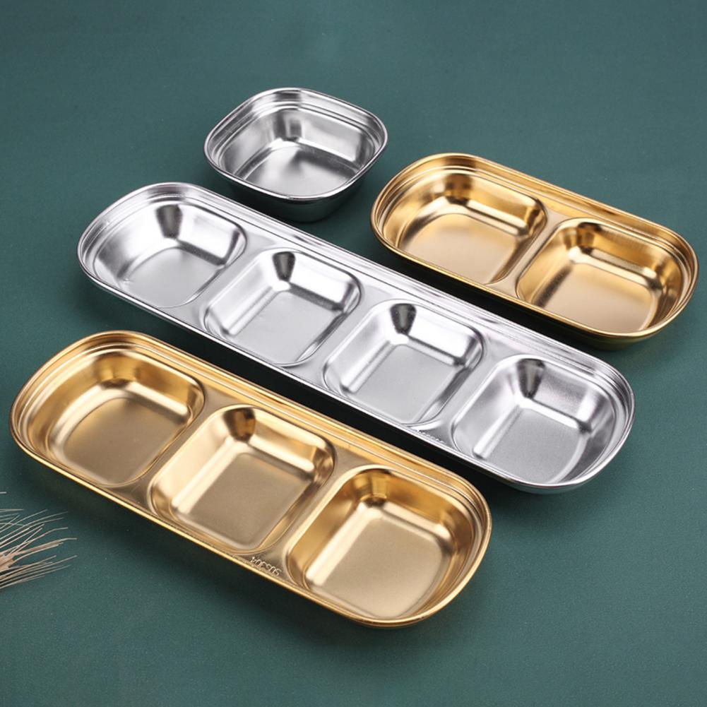 Disque de trempage pour Barbecue en acier inoxydable, assiette à Sauce, plat d&#39;assaisonnement, outil de cuisine