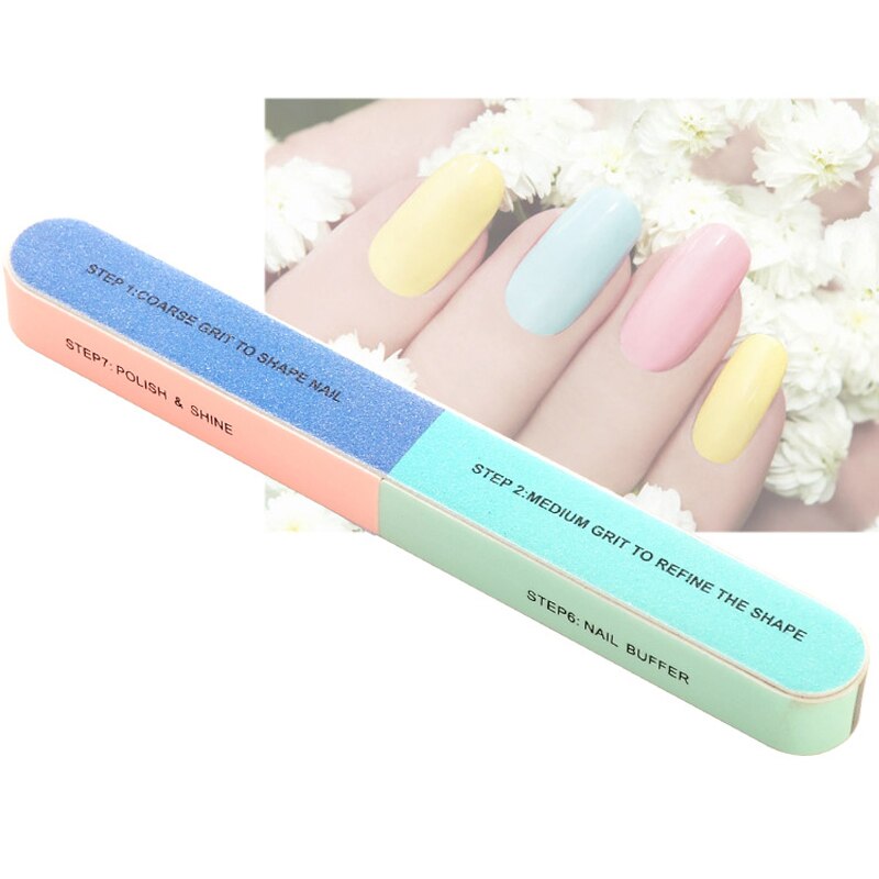 Ferramentas para arte em unhas, bloco de amortecedor, lixa, polimento, lixa, pincel de unha, profissional, cuidados com as unhas de manicure e pedicure