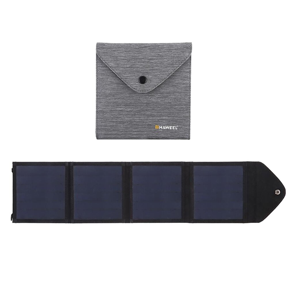 Solar Charger 14W 5V/2.2A Single USB Port Solar Battery Charger with 4 Panels