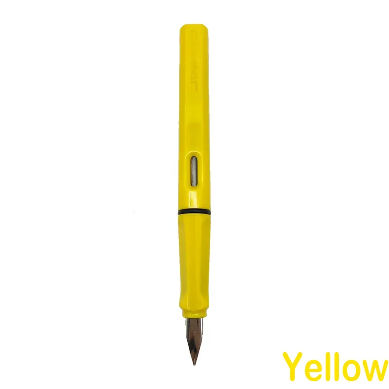 JINHAO 619 Fountain Pen Colorful Luxury F EF Nib Ink Pen Writing Calligraphy ink Pens Office School Supplies Stationery: light green / F