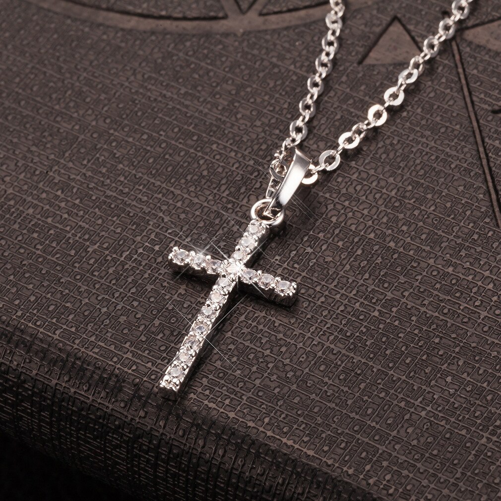Risti kaulakoru inri krusifiksi jeesus pala riipus kaulakoru hopean väri ruostumaton teräs miesten ketju katolinen koru: 3