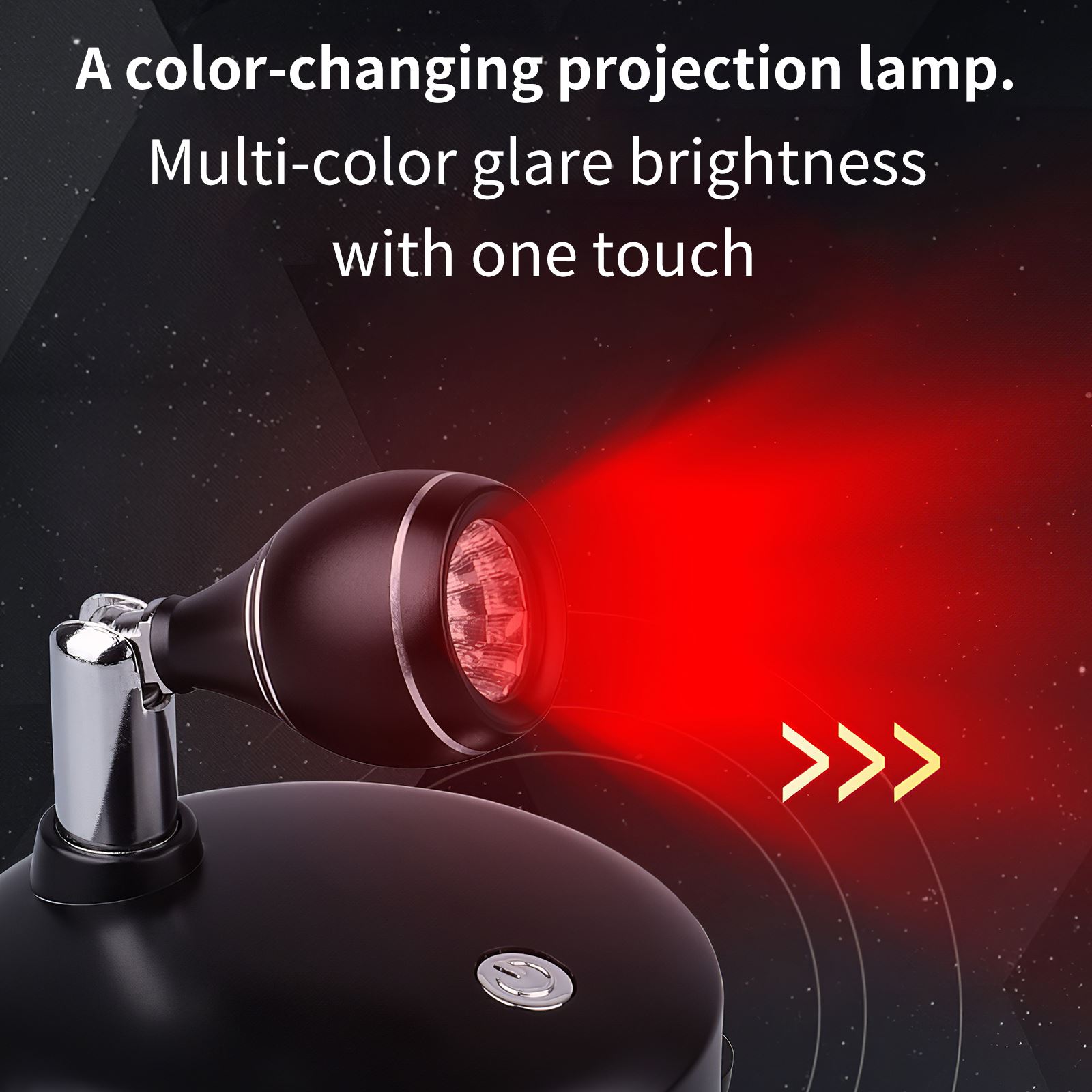 2 stücke Kinder Led-strahler RGB Multi Farbe Licht Umgebungs Lampe Batterie Powered Projektion Licht Nacht Lampe Wand Lampe Mit rotation