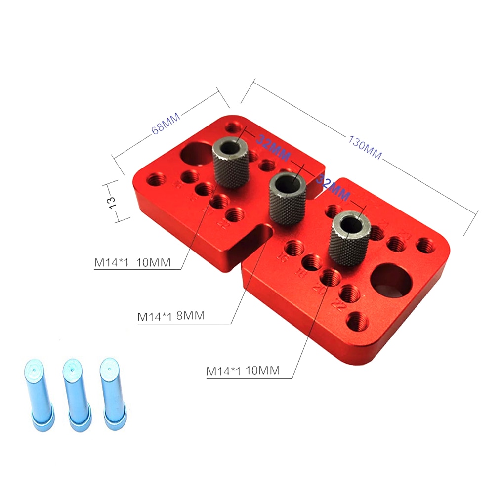Wood Doweling Drill Guide Kit Drilling Locator Self Centering Hole Puncher tools Vertical Pocket Hole Jig Woodworking tools