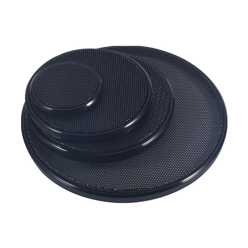 For 1"/2"/3"/4"/5"/6.5"/8"/10" inch Audio Speaker Conversion Net Cover Decorative Circle Metal Mesh Grille Protection #Black