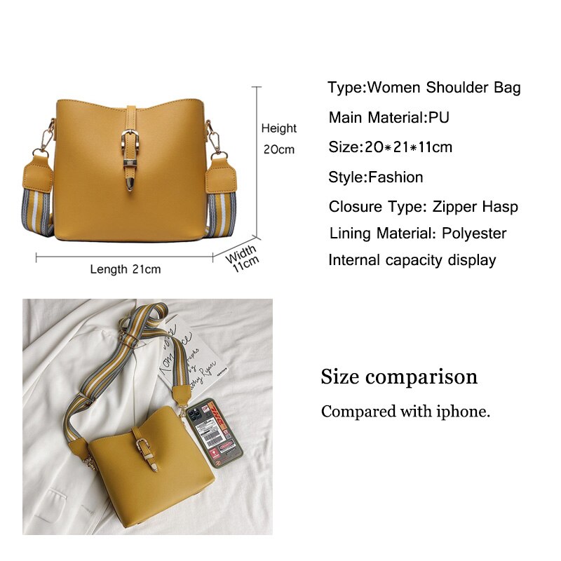 PU Women&#39;s Crossbody Bags Solid Color Shoulder Bags for Ladies Handbag Female Messenger Bags Waterproof Women Tote Bags