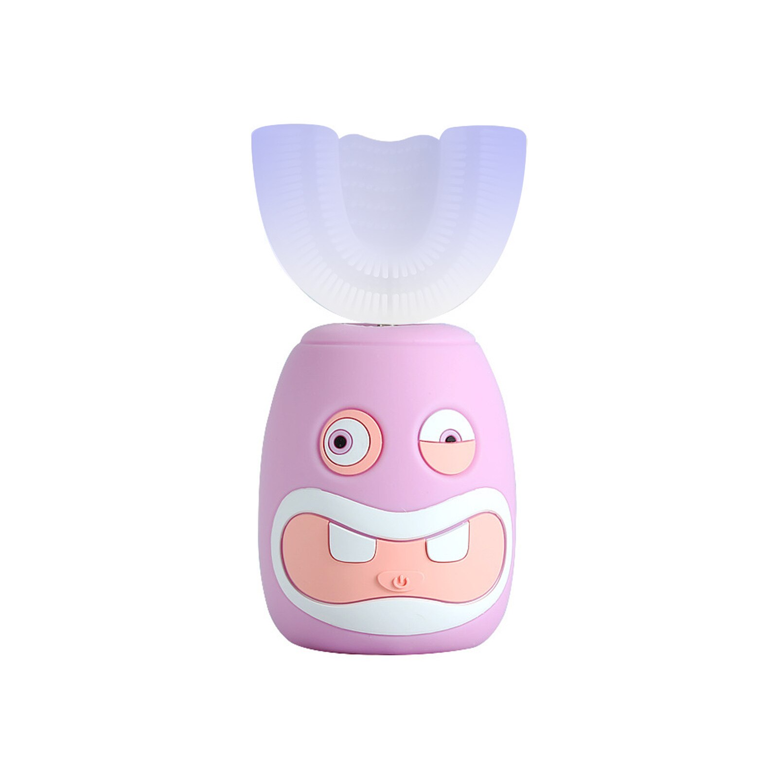 Brosse à dents électrique sonique automatique et intelligente pour enfants, brosse à dents saine et Durable, à 360 degrés, pour salle de bain, lumière bleue et blanche: Rose