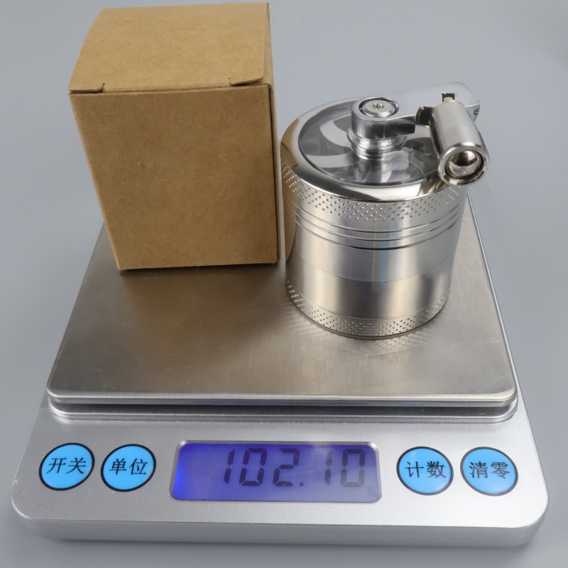 Macinino Manuale a 4 Strati con Manico, Trituratore Portatile per Noci e Spezie Dure come Noce Moscata, Sale Gemma, Pepe, per Cucina